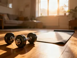 Profesjonalny stoper z wynikiem czasowym na bieżni lekkoatletycznej w świetle poranka.