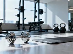 Profesjonalny stoper sportowy na bieżni, symbolizujący pomiar postępów i motywację do poprawy kondycji fizycznej.