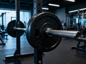 Monitor sportowy wyświetlający wykresy tętna i pułapu tlenowego obok pulsoksymetru w nowoczesnym laboratorium diagnostycznym.