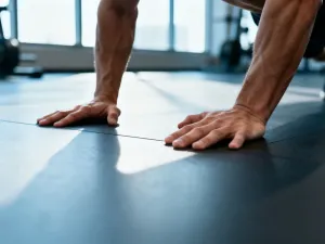Profesjonalne buty do biegania na żwirowej ścieżce w parku o wschodzie słońca, zachęcające do rozpoczęcia treningu.