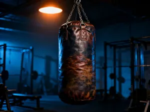 Sztanga prosta i gryf łamany na ławce treningowej, gotowe do ćwiczeń na triceps w profesjonalnej siłowni.