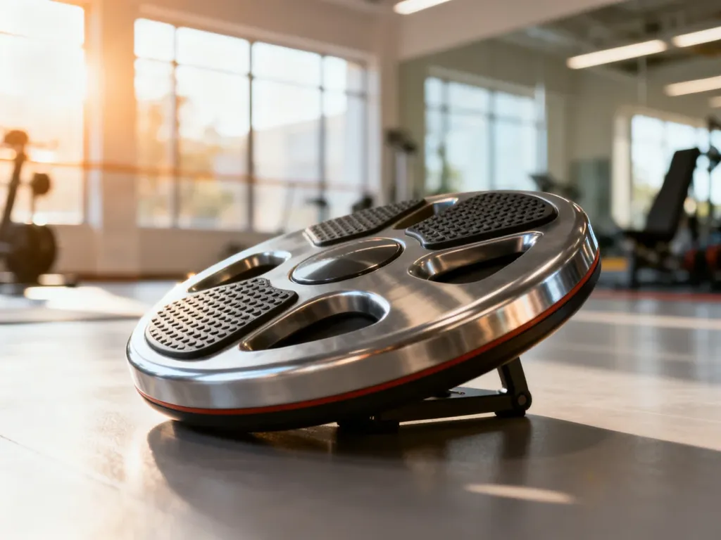 Profesjonalny twister do ćwiczeń z antypoślizgową powierzchnią na podłodze w nowoczesnej sali fitness.